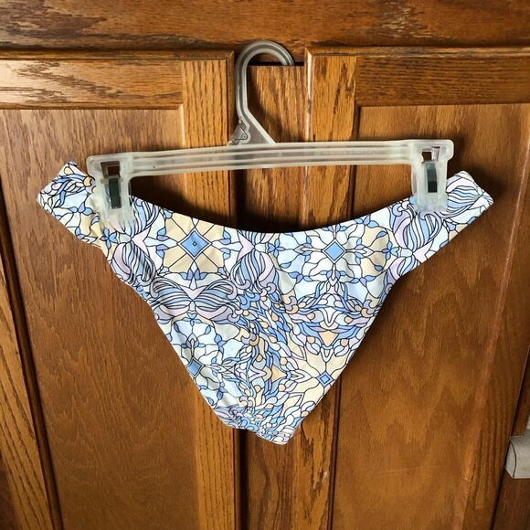 NWT J Crew Active Curved Waist Cheeky Bikini Bottom Printed Kaleidoscope Size S - Picture 7 of 10